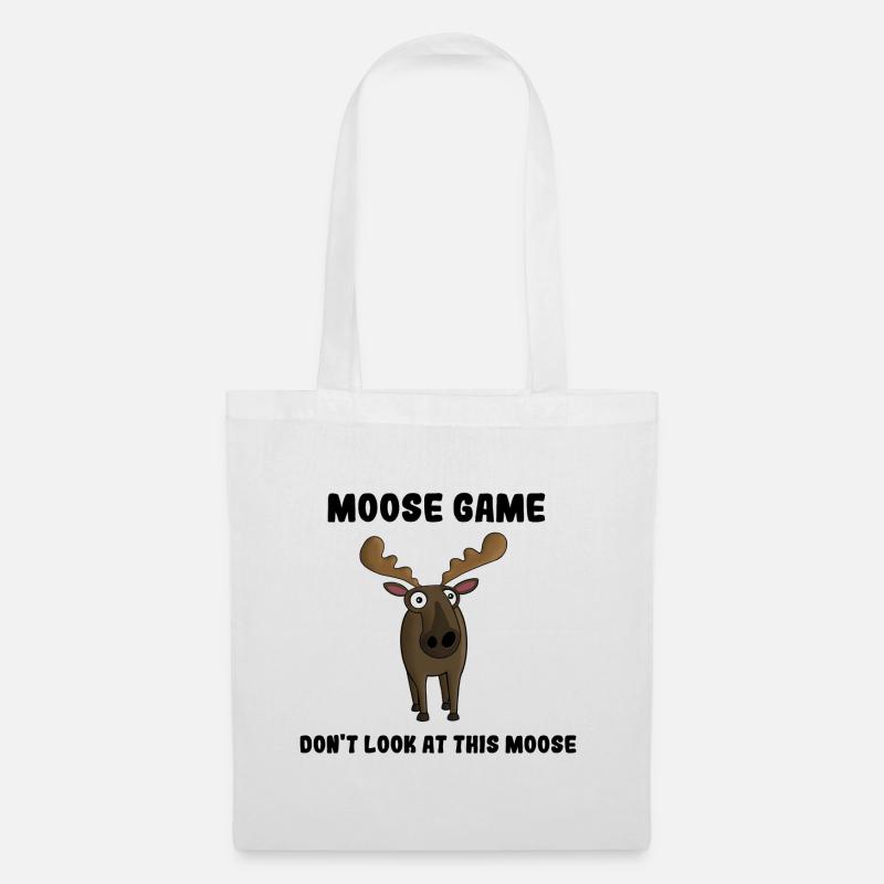 Elch / Moose game - Stoffbeutel - Weiß