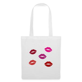 Many Lips - Stoffbeutel - Weiß - Vorne