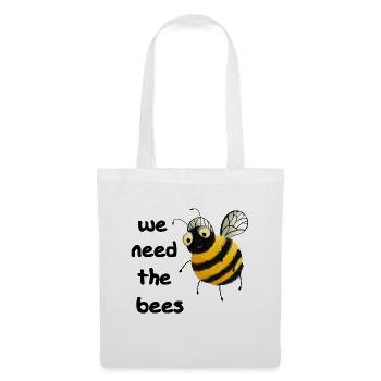 Bees - We need the bees - Tote Bag - white - Front