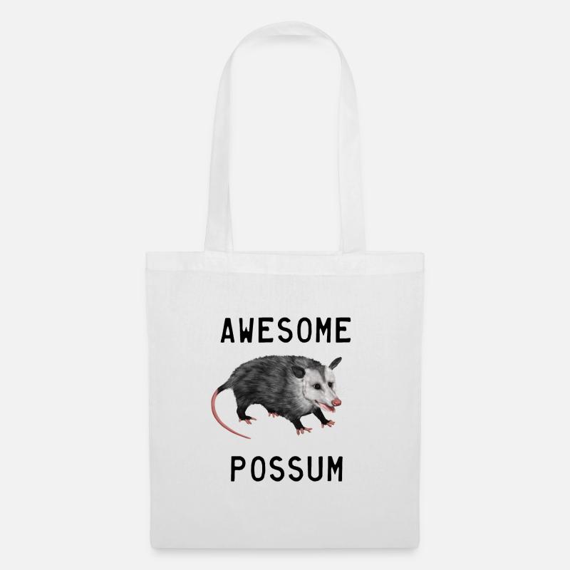 Opossum - Awesome Possum - Stoffbeutel - Weiß