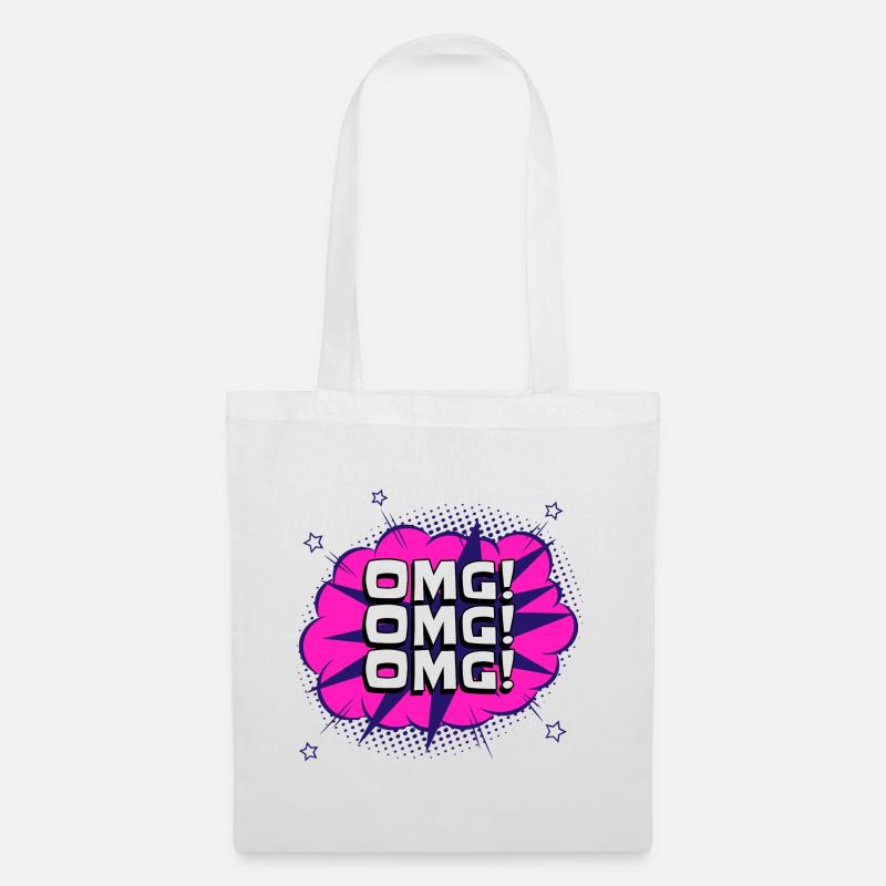 Omg Omg Omg - Tote Bag - white