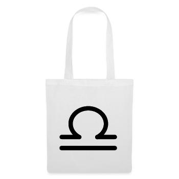 Libra zodiac black - Tote Bag - white - Front