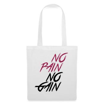 Pas de douleur sans gain - Sac en tissu - blanc - Devant