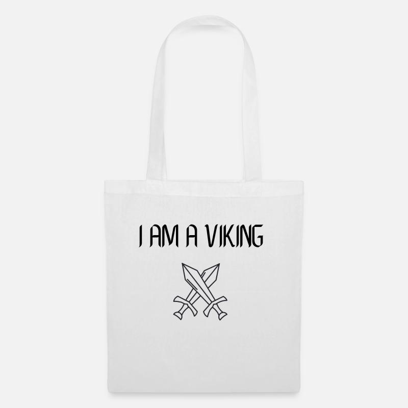 I AM A VIKING - Sac en tissu - blanc