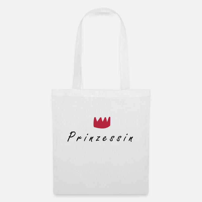 Prinzessin - Stoffbeutel - Weiß