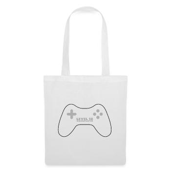Level 18 completed - white gamepad, gamepad - Tote Bag - white - Front