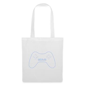 Level 18 Komplettes neonblaues GamePad - Stoffbeutel - Weiß - Vorne