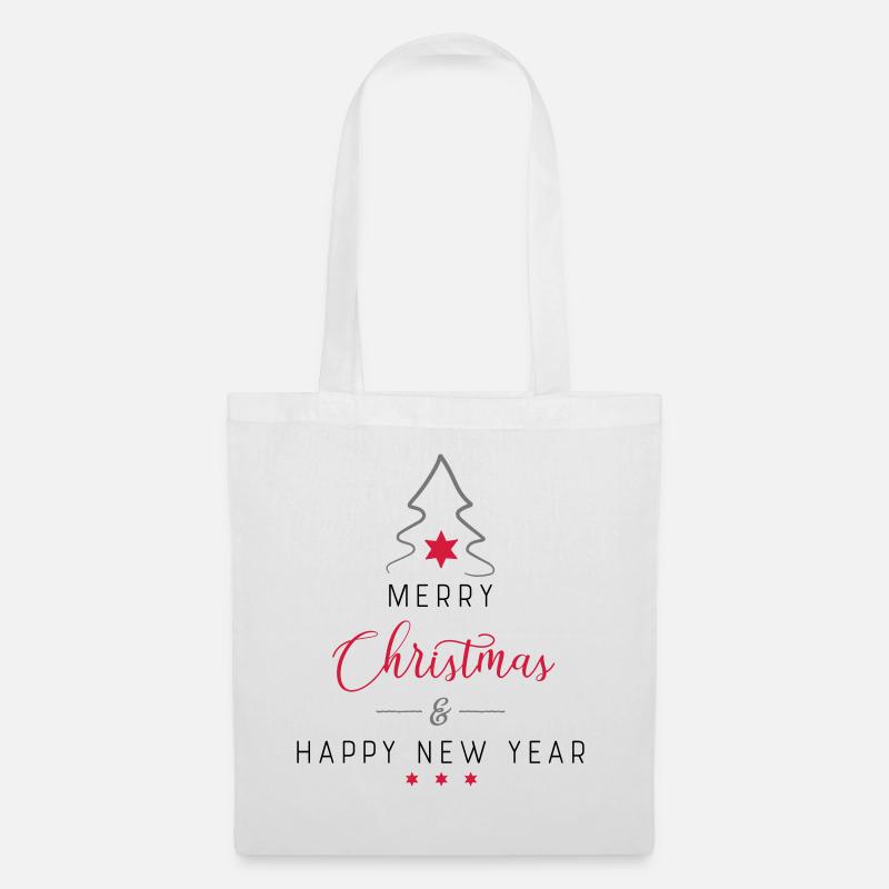 Weihnachten - Stoffbeutel - Weiß