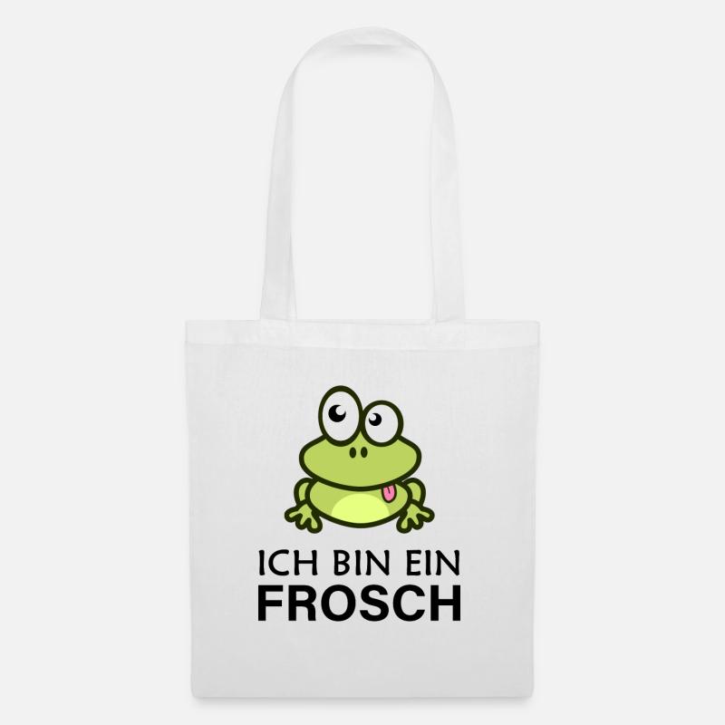 Ich bin ein Frosch - Stoffbeutel - Weiß