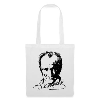 Mustafa Kemal Atatürk - Stoffbeutel - Weiß - Vorne