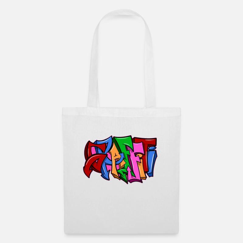 graffiti - Sac en tissu - blanc