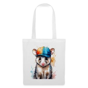 Opossum Snapback Cap Cool Tier Design Print - Tote Bag - white - Front