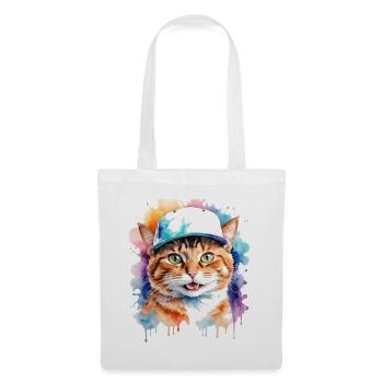 Casquette Snapback Coloré Imprimé Motif D’animal Drôle - Sac en tissu - blanc - Devant