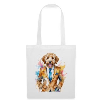 Costume Goldendoodle chien Animal Design Print - Sac en tissu - blanc - Devant