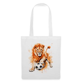 Lion Football Colorful Holland Netherlands Design Print - Tote Bag - white - Front