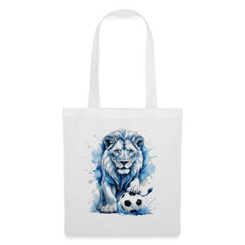 Lion Football Colourful Scotland Animal Design Print - Tote Bag - white - Front
