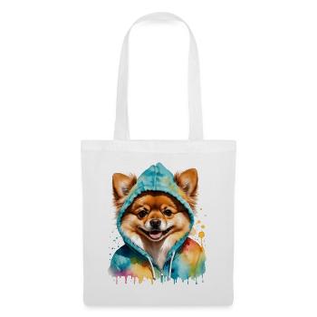 Pomeranian Pomeranian Pomeranian Hoodie Dog Print - Tote Bag - white - Front