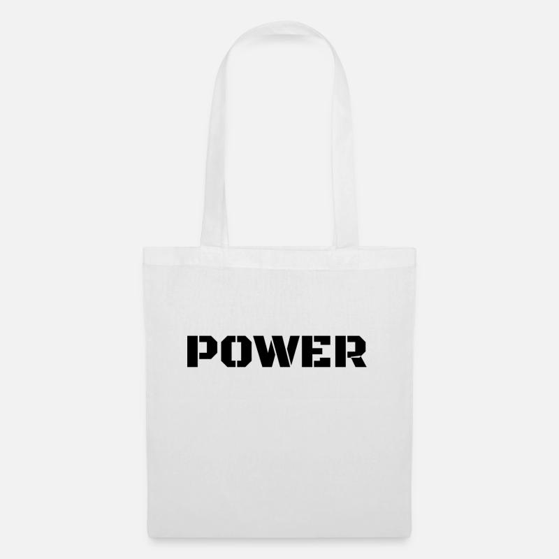 Power - Stoffbeutel - Weiß