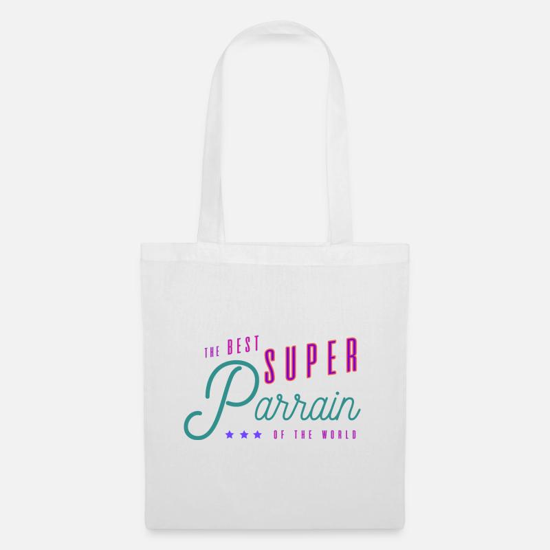 superparrain - Sac en tissu - blanc