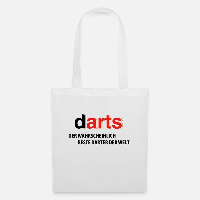 Der wahrscheinlich beste Darter der Welt - Stoffbeutel - Weiß