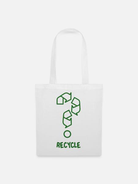 Recyceln - Stoffbeutel - Weiß