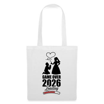 Game Over 2026 Hochzeit - Stoffbeutel - Weiß - Vorne
