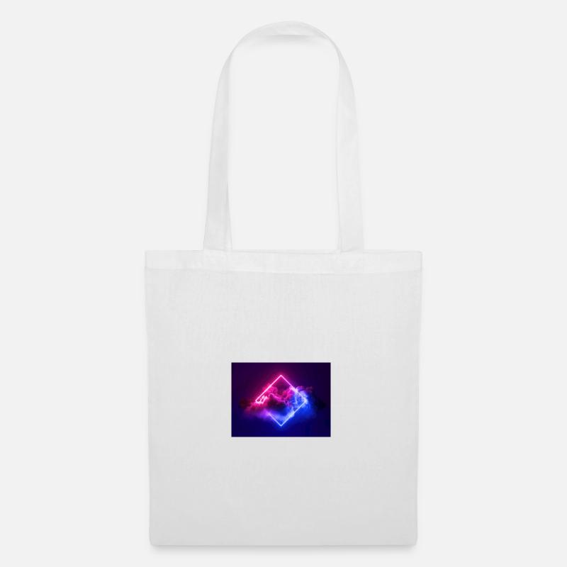 Neon Wolke Diamant - Stoffbeutel - Weiß