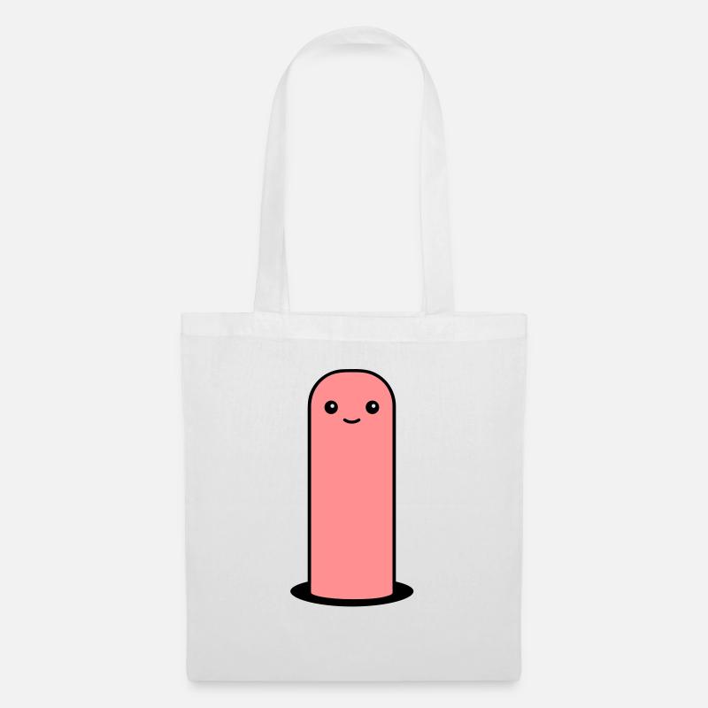worm - Stoffbeutel - Weiß
