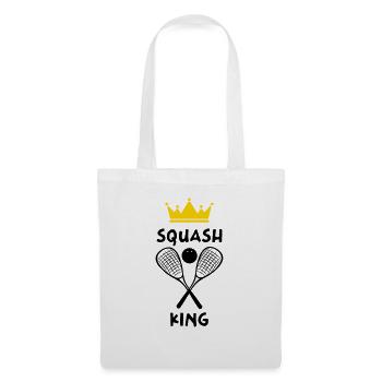 Le Roi du Squash - Squash King - Sac en tissu - blanc - Devant