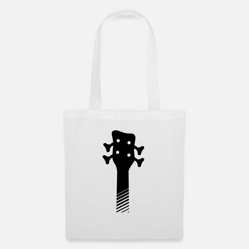 4-string W style bass guitar headstock - Stoffbeutel - Weiß