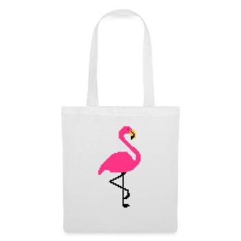 Flamingo PIxel Art - Tote Bag - white - Front