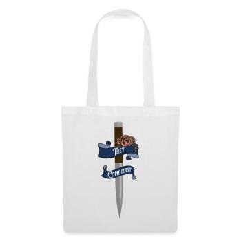 Ils viennent en premier Vampire Academy Stake, Citation - Sac en tissu - blanc - Devant