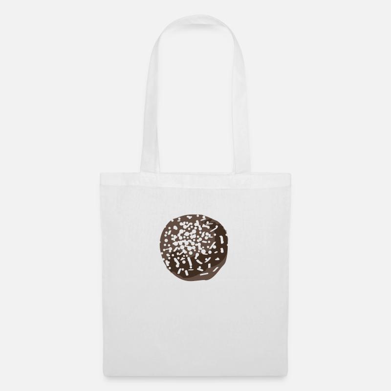 Sucrerie de boule de chocolat - Sac en tissu - blanc