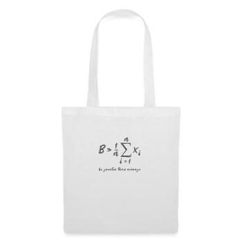 Be Greater Than Average Geek Mathe Formule Cadeau - Sac en tissu - blanc - Devant