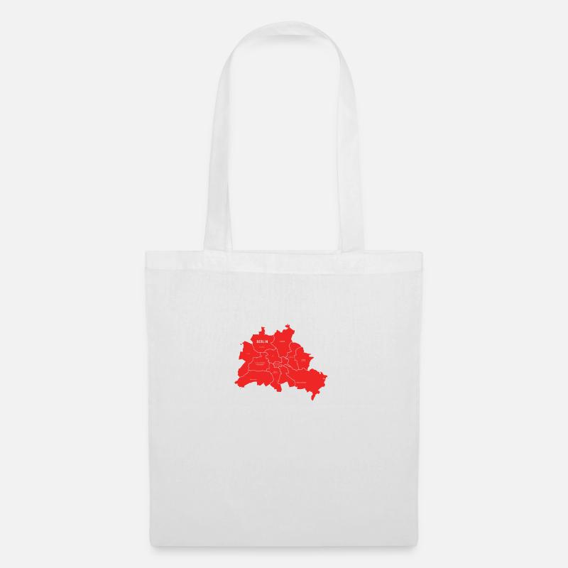 Plan de Berlin - Sac en tissu - blanc