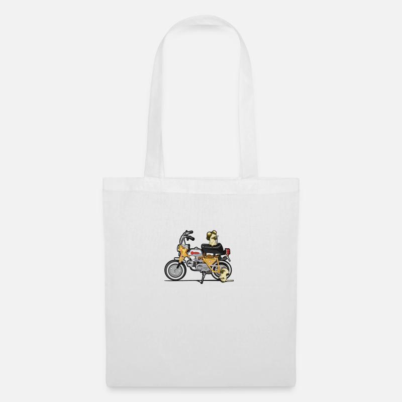 Singe - Sac en tissu - blanc