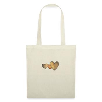 Wooden Heart - Tote Bag - nature - Front