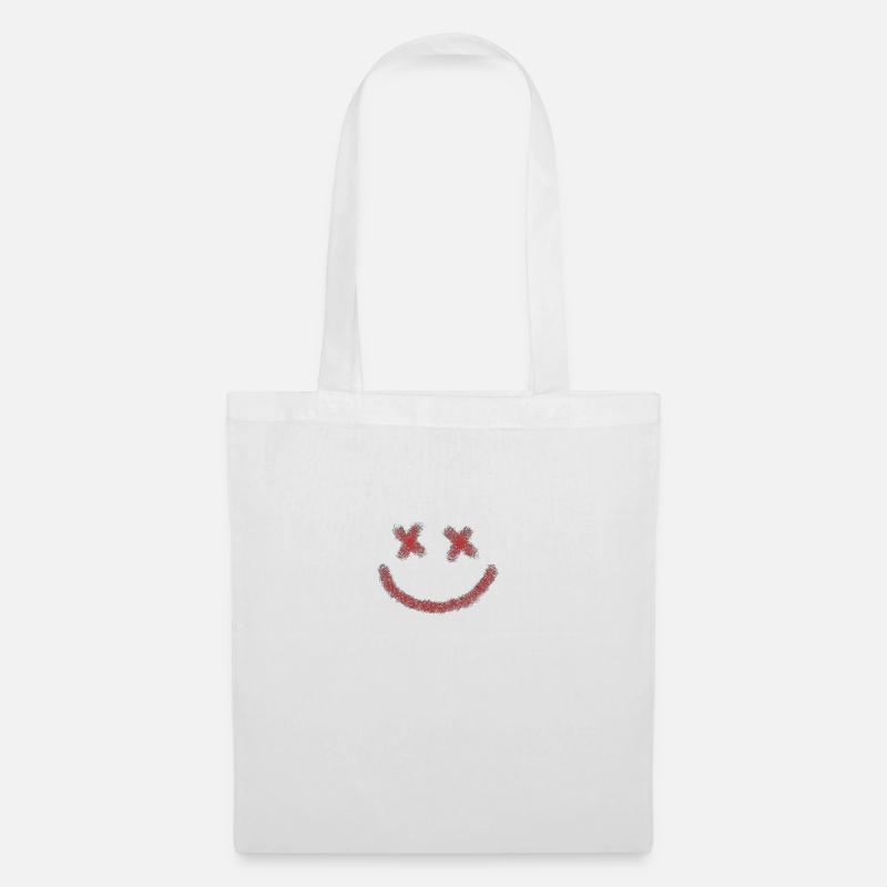 Crimson Smile - Tote Bag - white