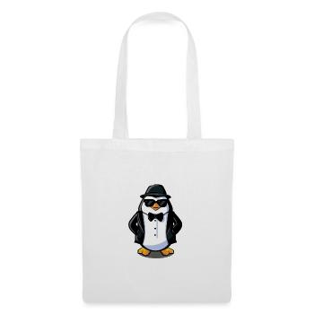 Der Pinguin - Stoffbeutel - Weiß - Vorne