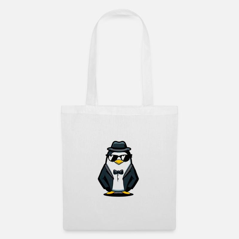 Pinguin - Stoffbeutel - Weiß