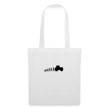Tracteur tracteur Evolution tracteur - Sac en tissu - blanc - Devant