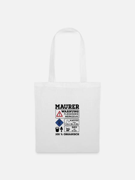 Maurer - Stoffbeutel - Weiß