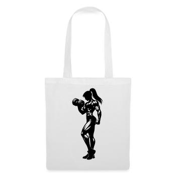 Bodybuilder Woman Fitness - Tote Bag - white - Front
