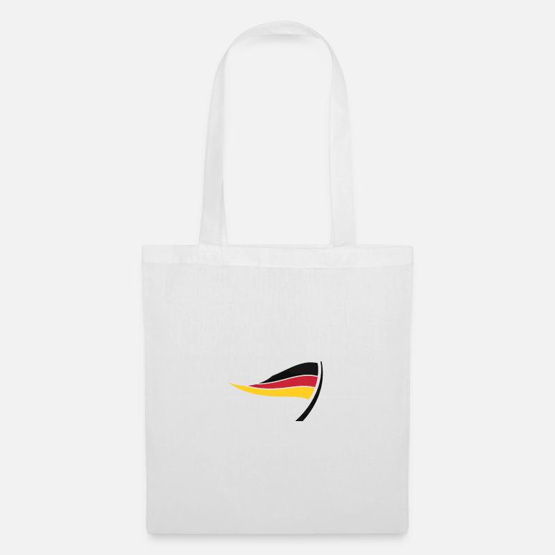 German Flag Wave - Tote Bag - white