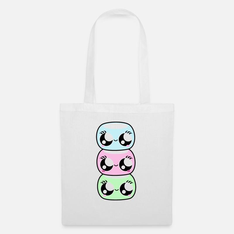 Kawaii Marshmallows - Stoffbeutel - Weiß