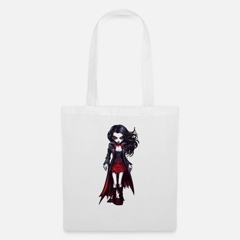 Vampir / Dracula / Blutsauger / Halloween / Mythos - Stoffbeutel - Weiß