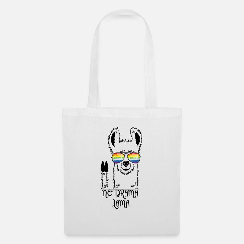 No Drama Lama - Stoffbeutel - Weiß