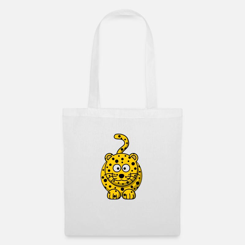 Leopard - Stoffbeutel - Weiß