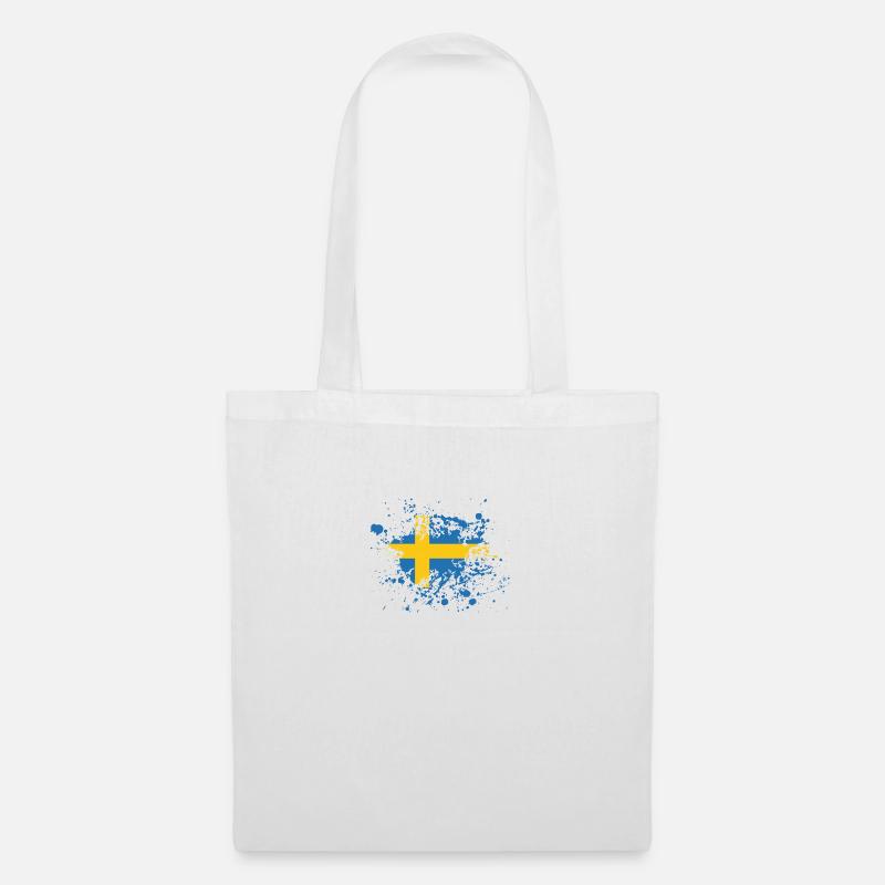 Schweden - Stoffbeutel - Weiß