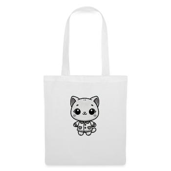 Adorable Kitty - Dressed to Charm - Tote Bag - white - Front